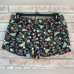 Patagonia Women's Night Pollinators Black Barely 2 1/2" Baggies Shorts